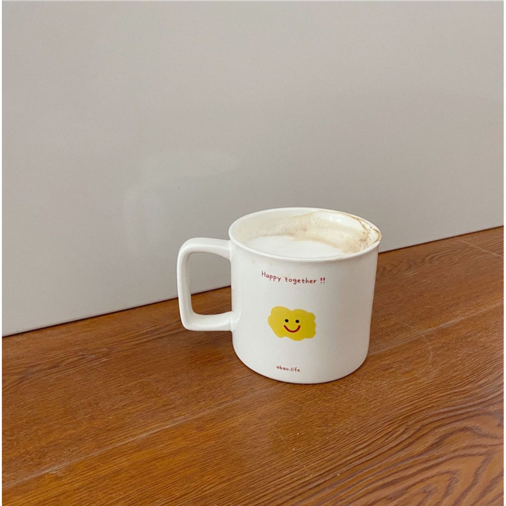 Cốc sứ có quai Happy Together