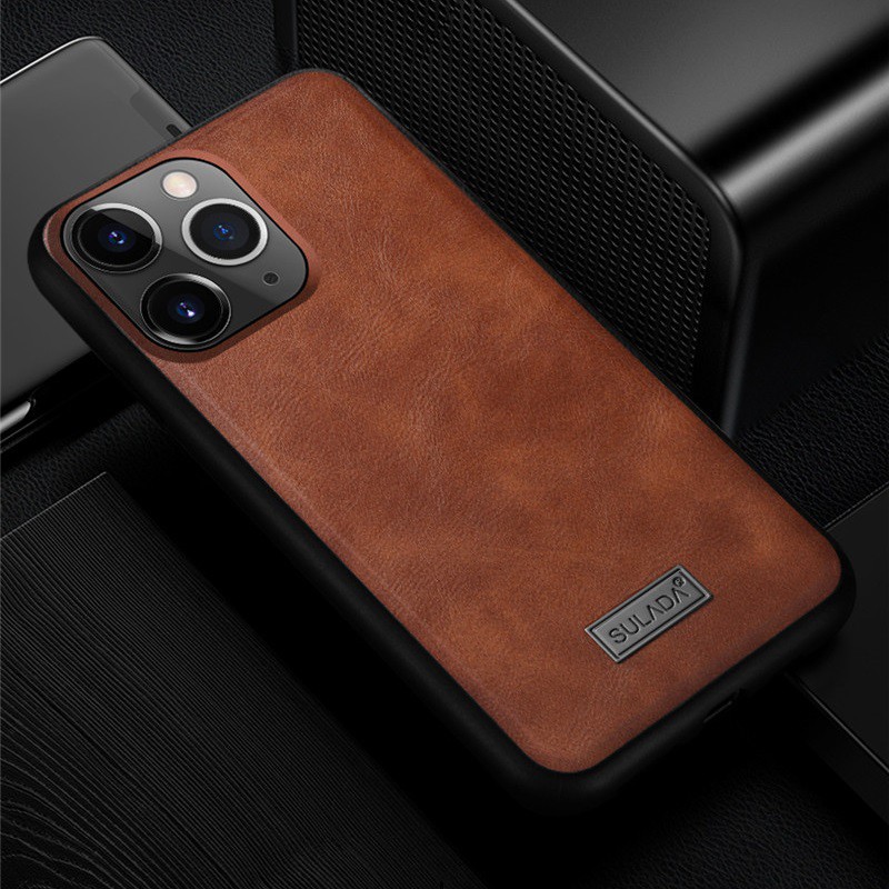 Ốp lưng Sulada da cho iPhone 12 Pro Max/12 Pro/12/12 Mini/11 Pro Max/11 Pro/11/Xs Max/Xr/X/Xs