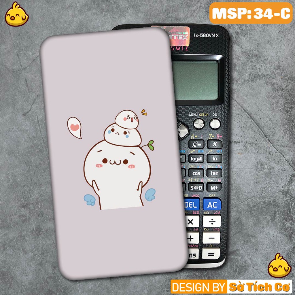 Miếng decal dán máy tính casio vinacal FX500 FX570 FX580 - 570ES 570EX 680EX bộ hình Cute Animals  MSP: MT34