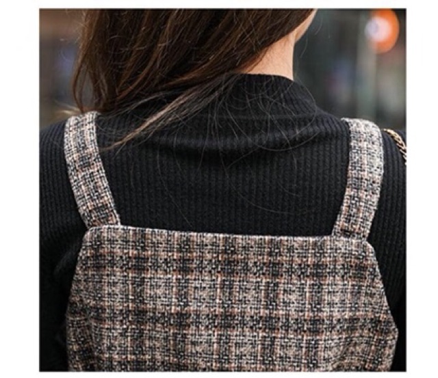 Sét váy dạ kèm belt