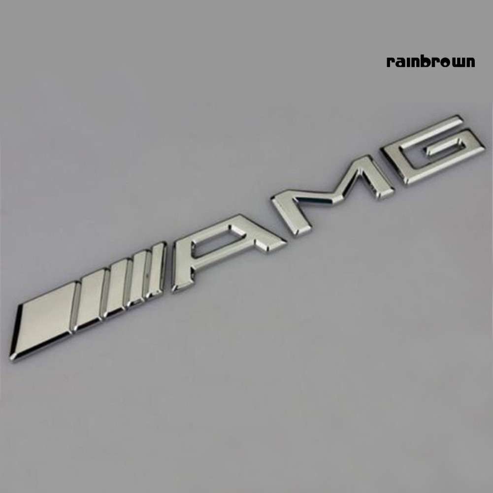Miếng dán logo 3d trang trí xe hơi Benz Amg sành điệu