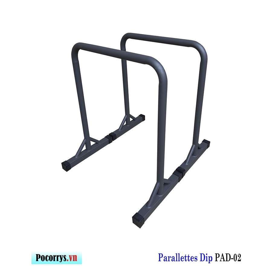 Combo 3 bộ Xà kép Parallettes, Dụng cụ chống đẩy Pocorrys 02, Màu ghi