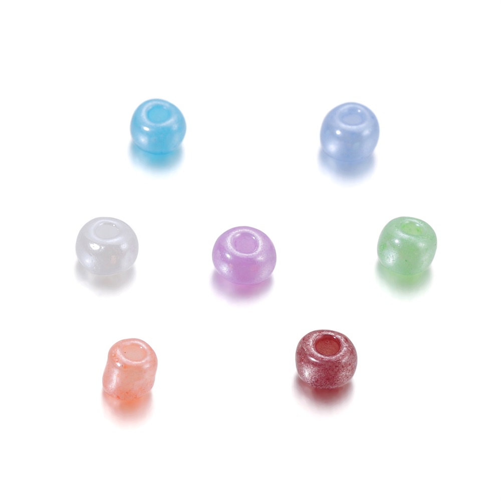 Set 300 hạt cườm St.kunkka 3mm màu macaron dễ thương tự làm trang sức thủ công