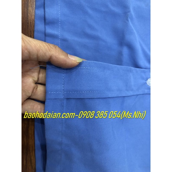 Áo bảo vệ ngắn tay vải Kate Ford cao cấp kèm 2 logo- Hình thật