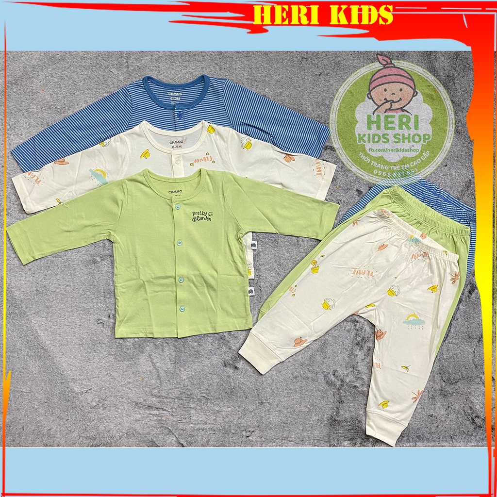 Bộ dài tay cúc giữa thu đông CHANGG