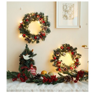 Đèn led vòng noel trang trí cửa