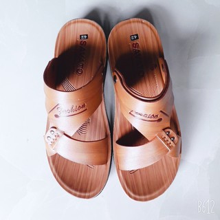Dép sandal nam cao cấp da mềm đế cao su