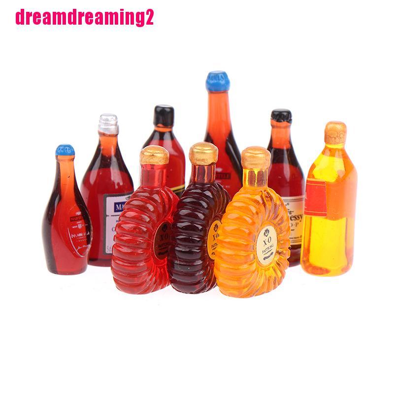 Set 9 Mô Hình Chai Rượu Vang Độc Đáo Dễ Thương