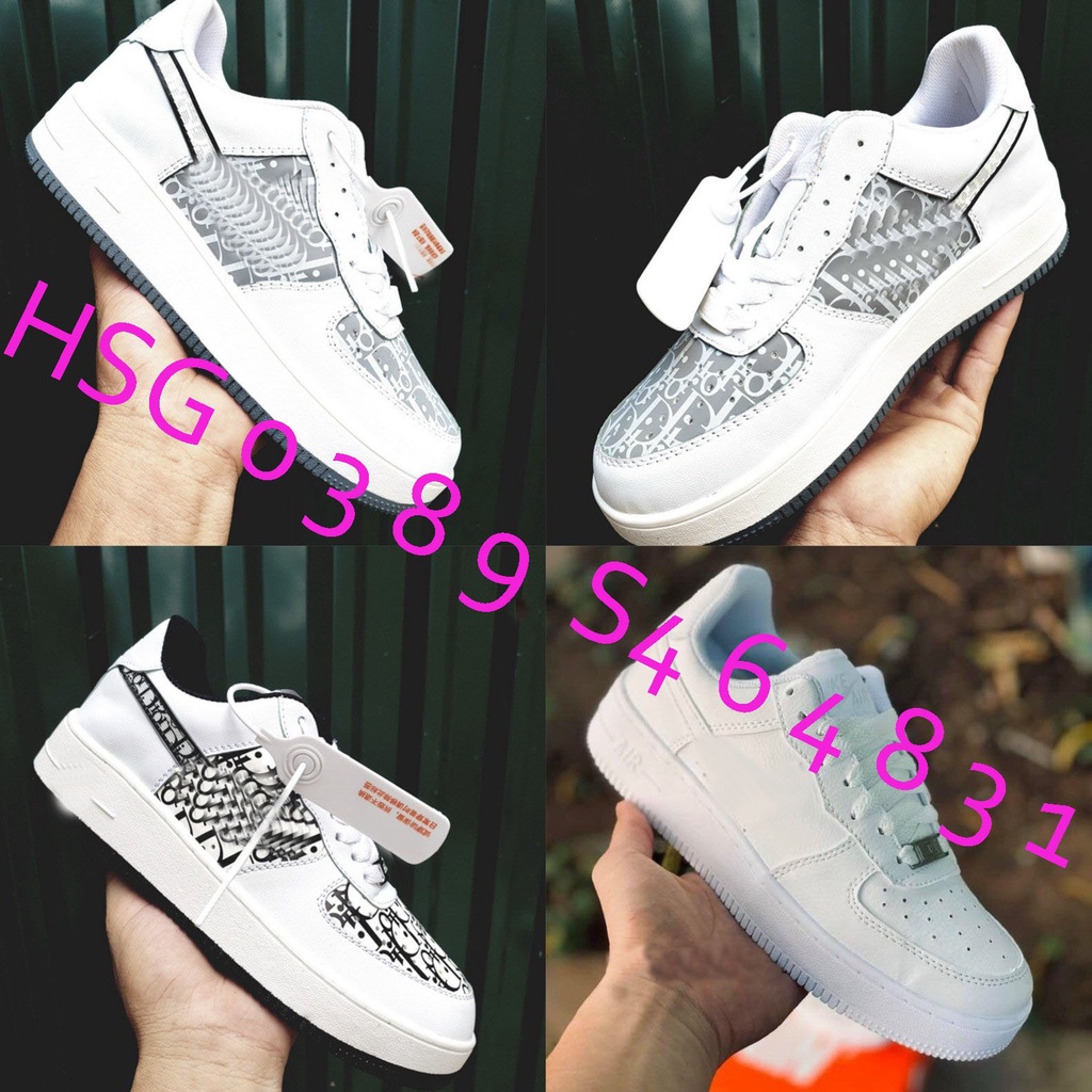 Sneaker AF1 cao cấp trắng full,bản phối đen,bản phối xám đang hot trend