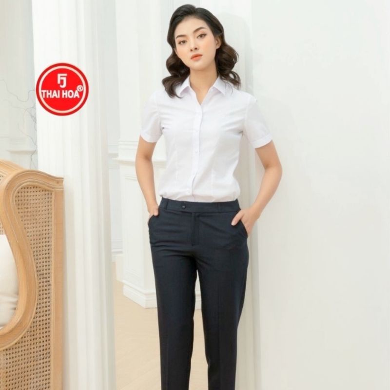 Áo Thái Hòa vải mềm mát co giãn màu áo quốc dân 8919 047 3120-01