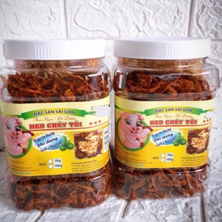 1KG KHÔ HEO CHÁY TỎI [2 hũ 500gr]