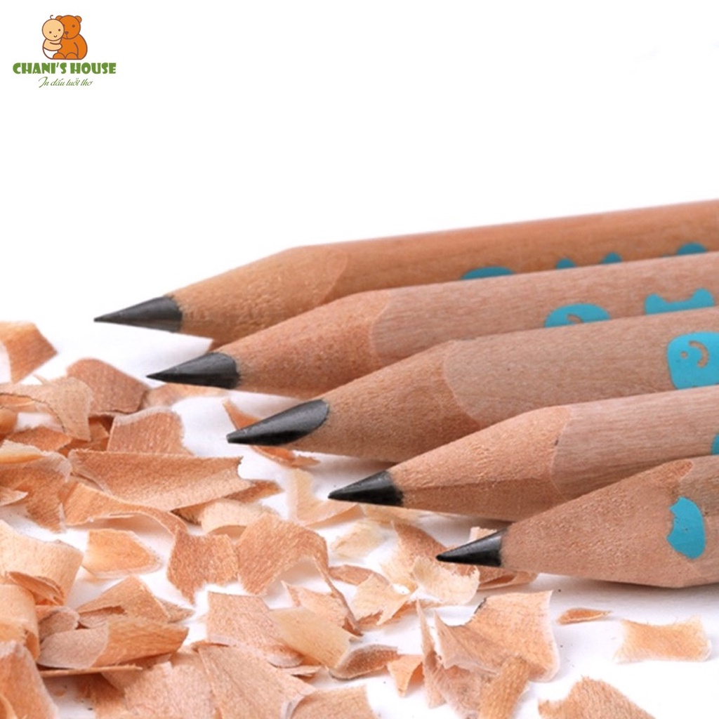 BỘ 6 CHIẾC BÚT CHÌ TAM GIÁC MIDEER 2B 4B 6B TẶNG KÈM GỌT CHÌ CHO BÉ BẮT ĐẦU HỌC CÁCH SỬ DỤNG