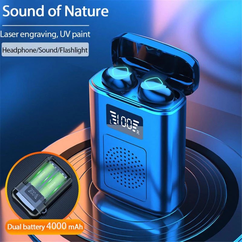 Tai Nghe Nhét Chụp Chup Tai Bluetooth Không Dây Chống ồn Blutooth Chơi Chơi Game Tai Nghe Pro Gameming Gaming Mini Android TWS Có Mic Loa Nghe Bluetooth đèn pin led