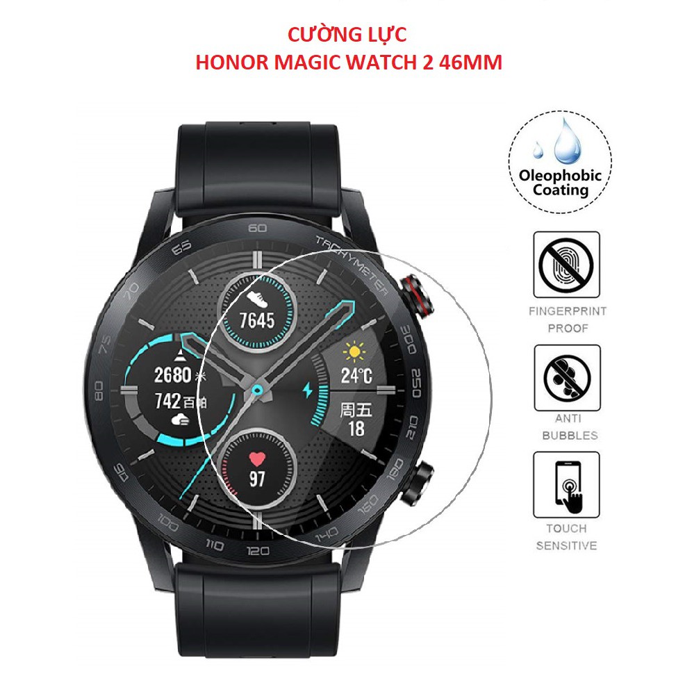 [Tặng kit vệ sinh màn hình] Dán màn hình cường lực đồng hồ Honor watch magic 2 bản 46mm