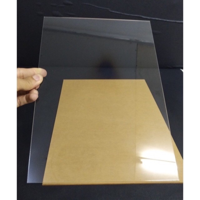 Bộ 2 tấm mica trong suốt 40x40cm dày 1.5mm ,1.8mm, 2.8mm, 5mm