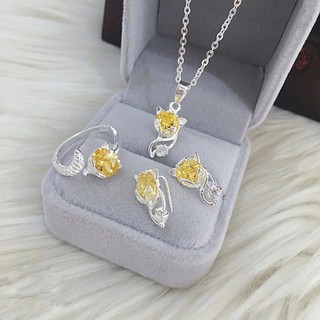 Bộ dây chuyền bạc ⚜️FREESHIP⚜️ Bộ bạc nữ hồ ly / Bộ bạc nữ