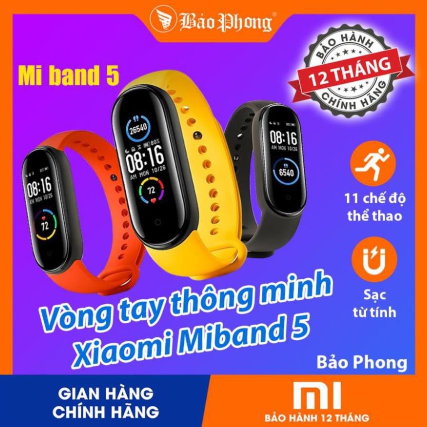 Đồng Hồ Xiaomi Mi Band 5 &amp; Miband 4- Nguyên Seal Mới 100%- BH 1 năm - Hàng Chính Hãng (shopmh59)