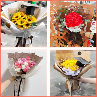 Hoa sáp - Hoa sáp thơm chúc mừng ngày tốt nghiệp - Dùng làm quà tặng cho dịp tốt nghiệp, khai giảng, 8/3, 20/10, 20/11