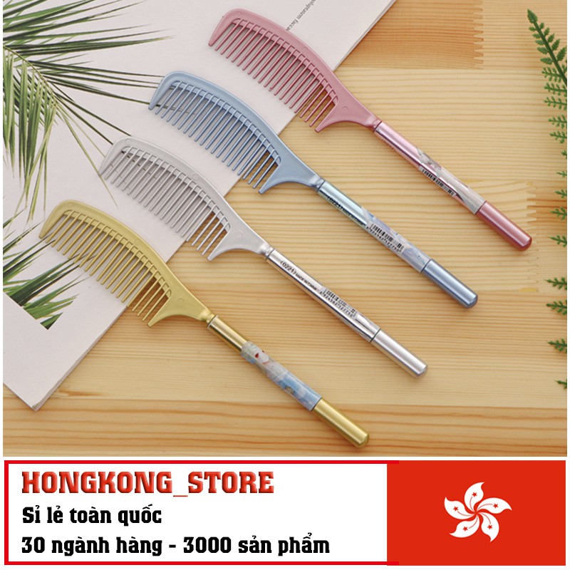 Bút Bi Kết Hợp Lược Chải Tóc Siêu Dễ Thương - Bút Bi Mực Đen