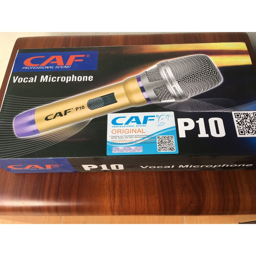 Micro karaoke Có Dây CAF P10, Micro Hát Karaoke Gia Đình Chất Lượng Tốt Hay Tay Cầm Chống Xước. Bảo Hành 12 Tháng.