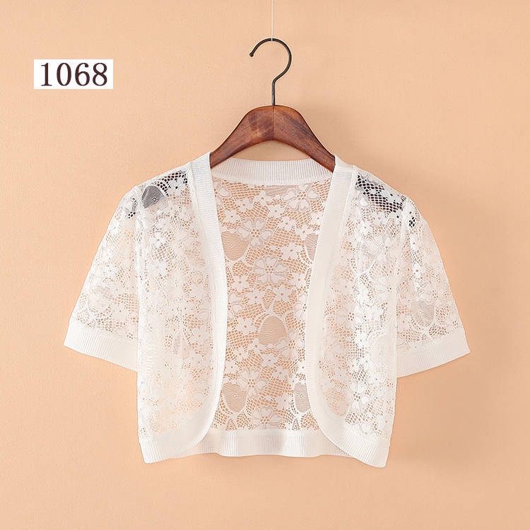 Hàng Mới Về Áo Khoác Chiffon Ren Ngắn Tay Chống Nắng Thời Trang Mùa Hè Cho Nữ