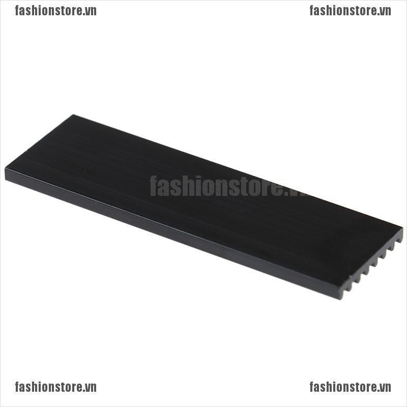 FS Pure Aluminum Cooling Heatsink Thermal Pad For N80 NVME M 2 NGFF 2280 PCI E SSD[VN]