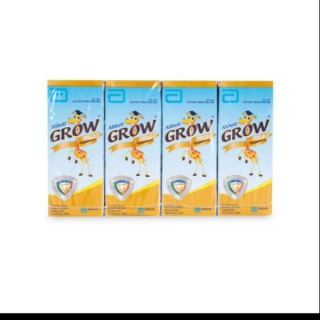 Lốc 4 hộp sữa nước abbott grow pha sẵn 110ml, 180ml