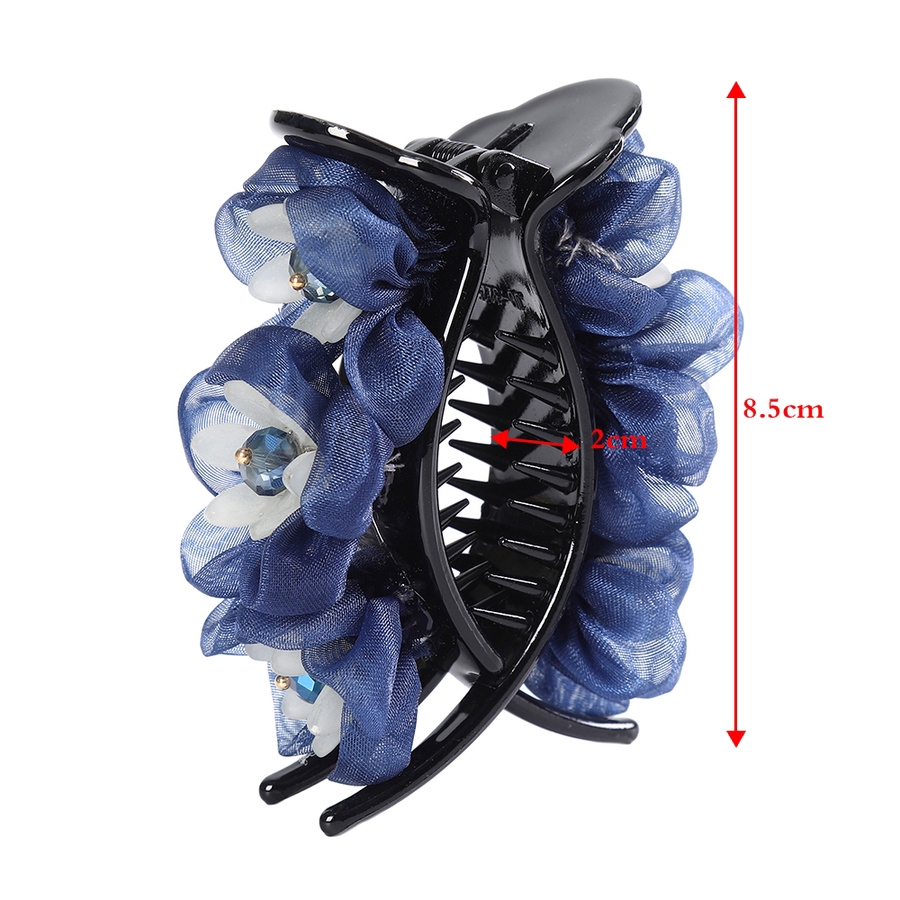 Kẹp trang trí họa tiết hoa đính đá hợp thời trang cho nữ