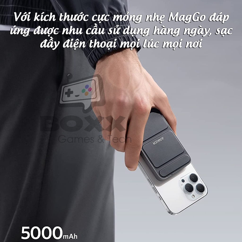 Pin dự phòng không dây Anker MagGo 622 dung lượng 5000mAh