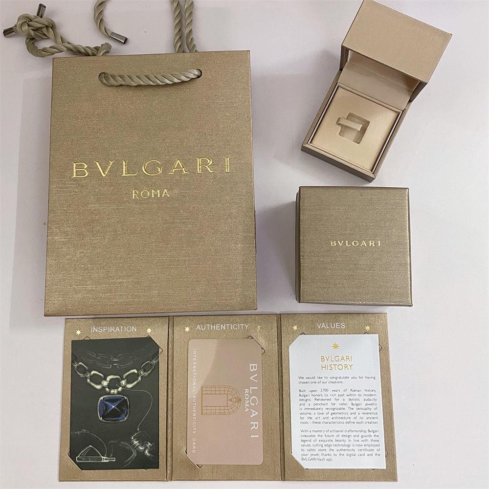 Bộ Túi Hộp Bvlgari Đựng Quà Tặng Full Set Đầy Đủ Hộp, Túi Xách, Phụ Kiện Đi Kèm Chuẩn Hãng