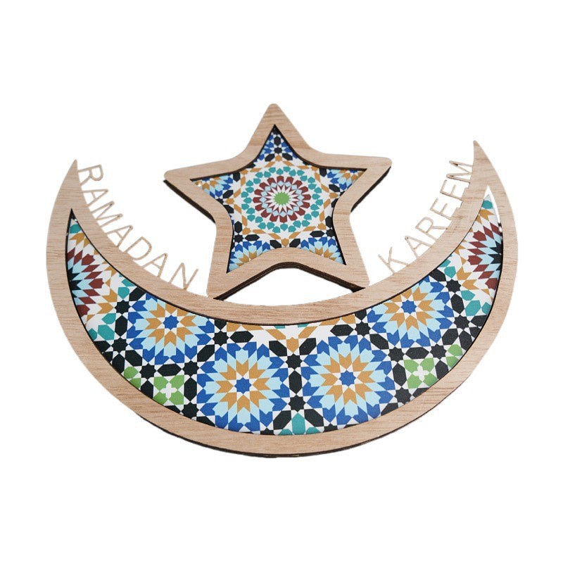 Khay Gỗ Đựng Bánh Trung Thu Nhiều Màu Trang Trí