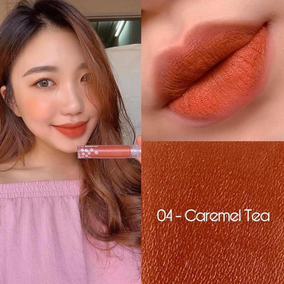 (CAM KẾT AUTH, TEM HIDDEN TAG) Son Kem Lì Romand Milk Tea Velvet Tint 4.4g #01 #02 #03 #04