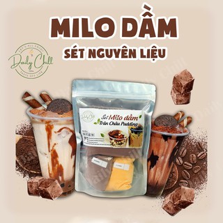 Set Milo Dầm Trân Châu Pudding (16 ly ) - Daily Chill