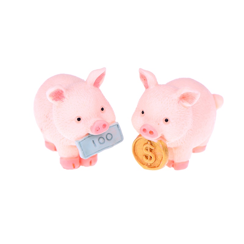 Mô Hình Chú Heo Thần Tài Trang Trí Đẹp Mắt