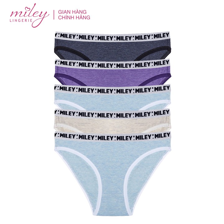 [MUA 2 GIẢM THÊM 5%]Combo 5 Quần Lót Nữ Melange Kiểu Dáng Basic Miley Lingerie FCB