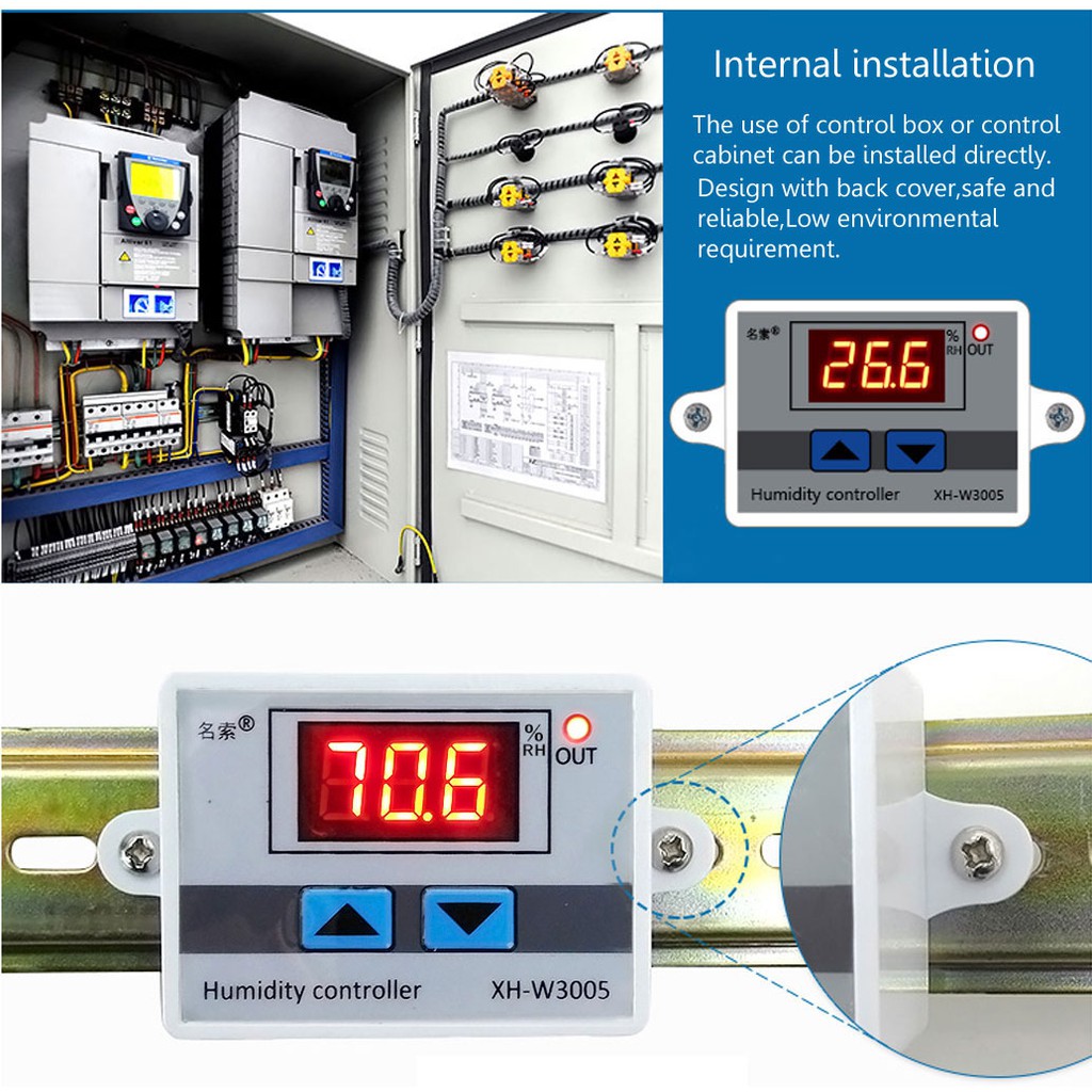 Bộ điều khiển độ ẩm thông minh 12V-220V