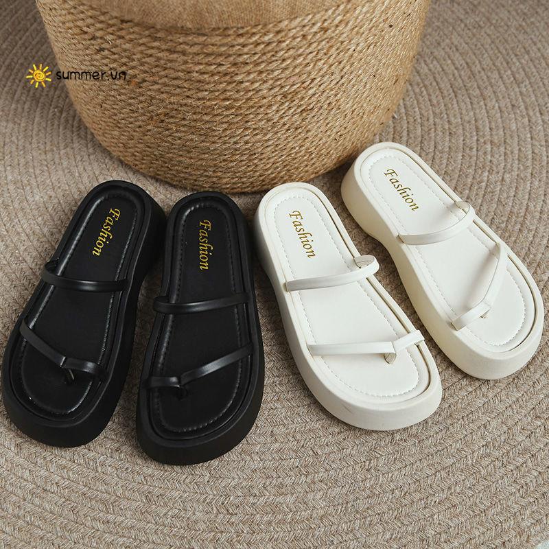 Dép Sandal Đế Dày Phong Cách Thời Trang Mùa Hè 2022 Dễ Phối Đồ