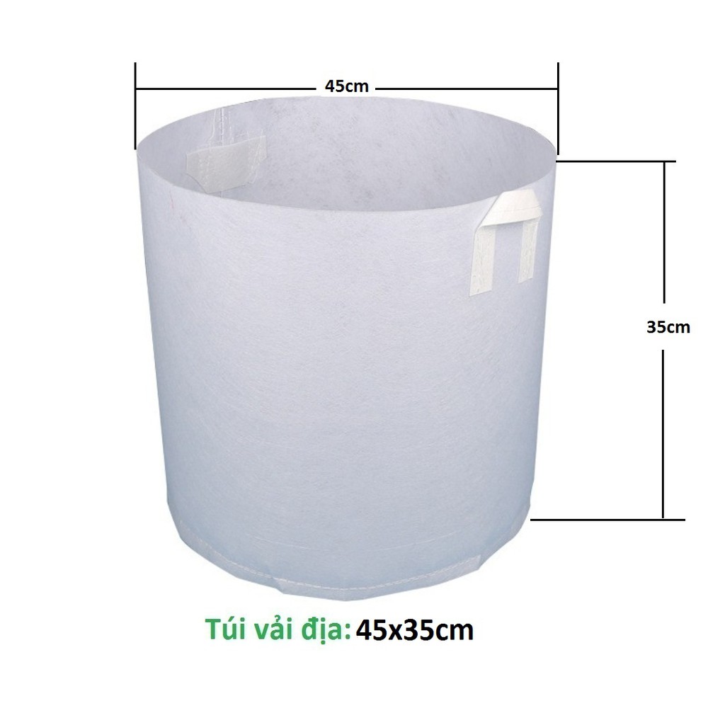 Bịch Túi trồng cây to chất dai rộng 45cm cao 35cm