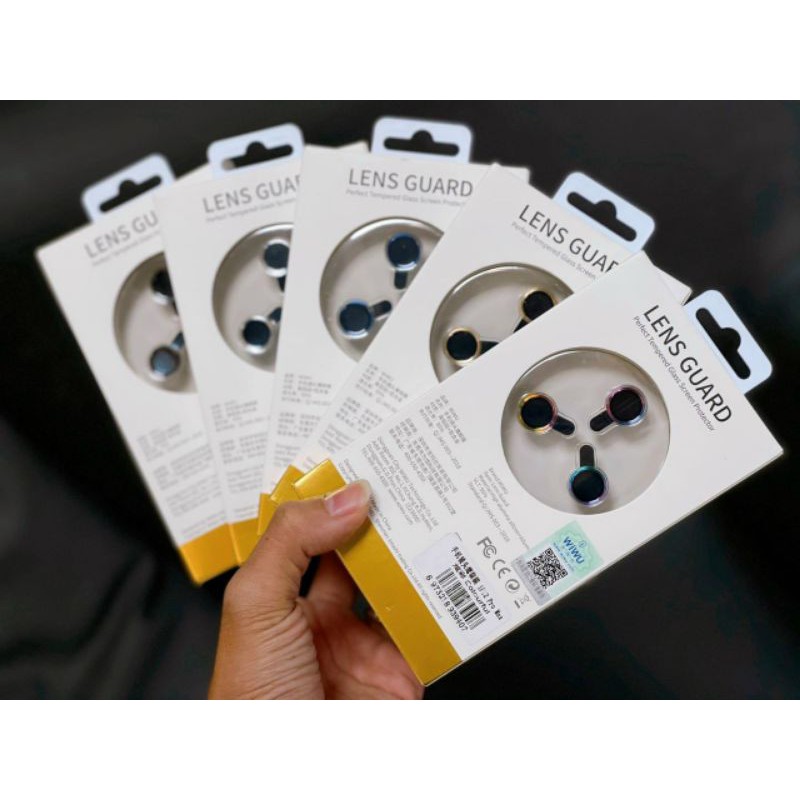 Khung dán bảo vệ 3 mắt camera IP 14 Promax , 14 Pro , 13 Promax , 13, 12 , 12 ProMax chính hãng Wiwu Lens Camera cao cấp
