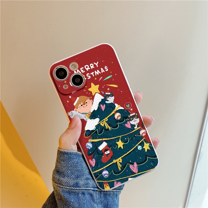 Ốp lưng iphone chàng trai bên cây thông noell từ  13promax 11 promax 12 pro max 6 6plus 7 plus 8 x xr xsmax