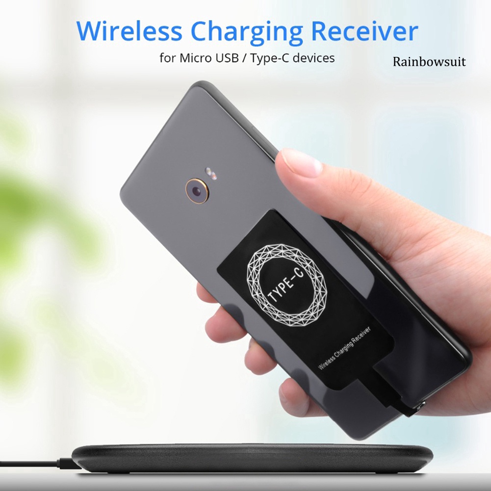 Thiết Bị Nhận Sạc Không Dây USB Type-C Qi Cho iPhone Android