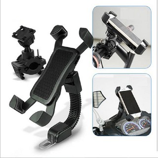 Kẹp điện thoại trên xe máy loại 4 góc