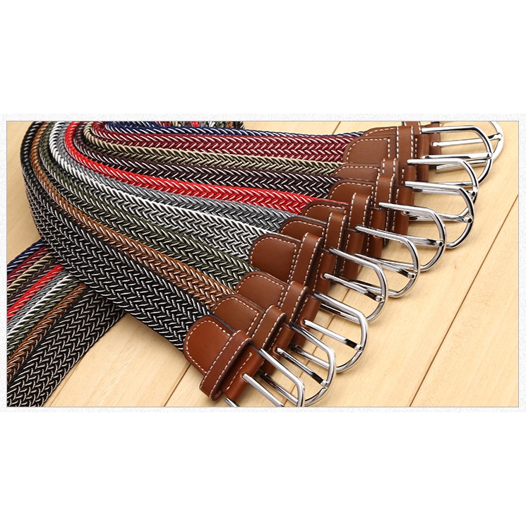 Thắt lưng nam nữ co giãn bản 3,5cm 39 màu sắc