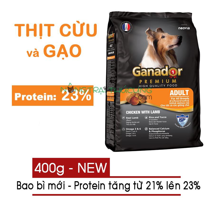 thức ăn hỗn hợp cho chó GANADOR 400g