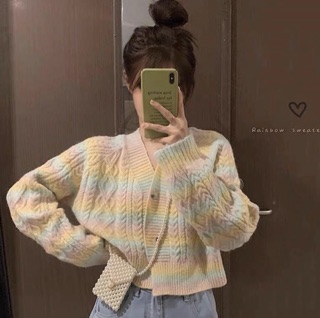 Áo crotop cầu vồng