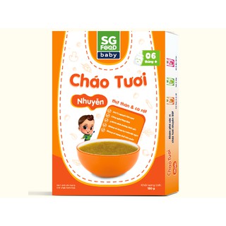 Cháo tươi nhuyễn thịt thăn & cà rốt SGF 150g