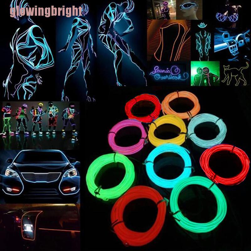 1 Dây Đèn Led Neon El Dài 1m Dùng Trang Trí Tiệc Giáng Sinh