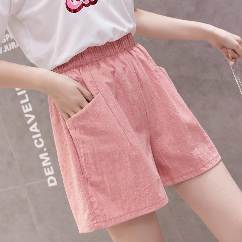 Quần short nữ/quần đùi nữ vải đũi siêu thoáng mát