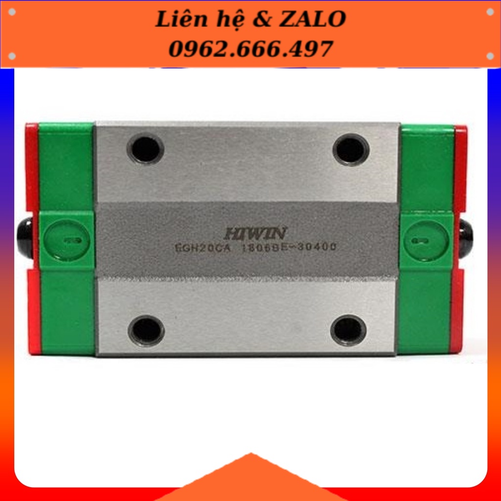 [Phụ Kiện CNC] Block Con Trượt Bi Trượt Vuông Tiêu Chuẩn Hiwin EGH EGH20CA | EGH20