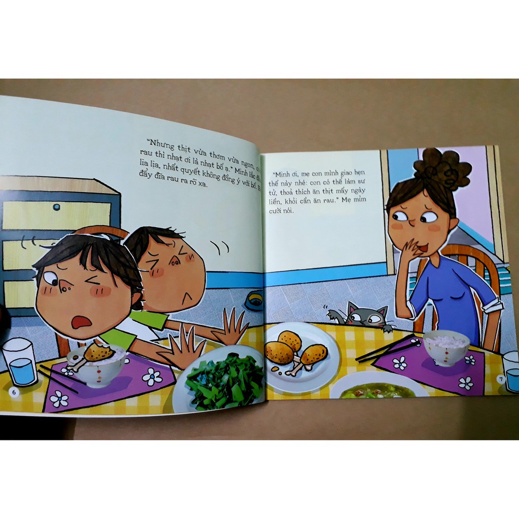 Sách - Combo Bé Khỏe Mỗi Ngày - Nếu không ăn rau thì sao/ Nếu không cắt tóc thì sao/ Nếu nhịn tiểu thì sao (6 Cuốn)